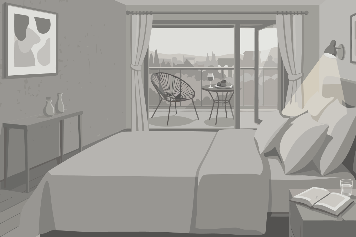 Double Room with Two Double Beds - Smoking